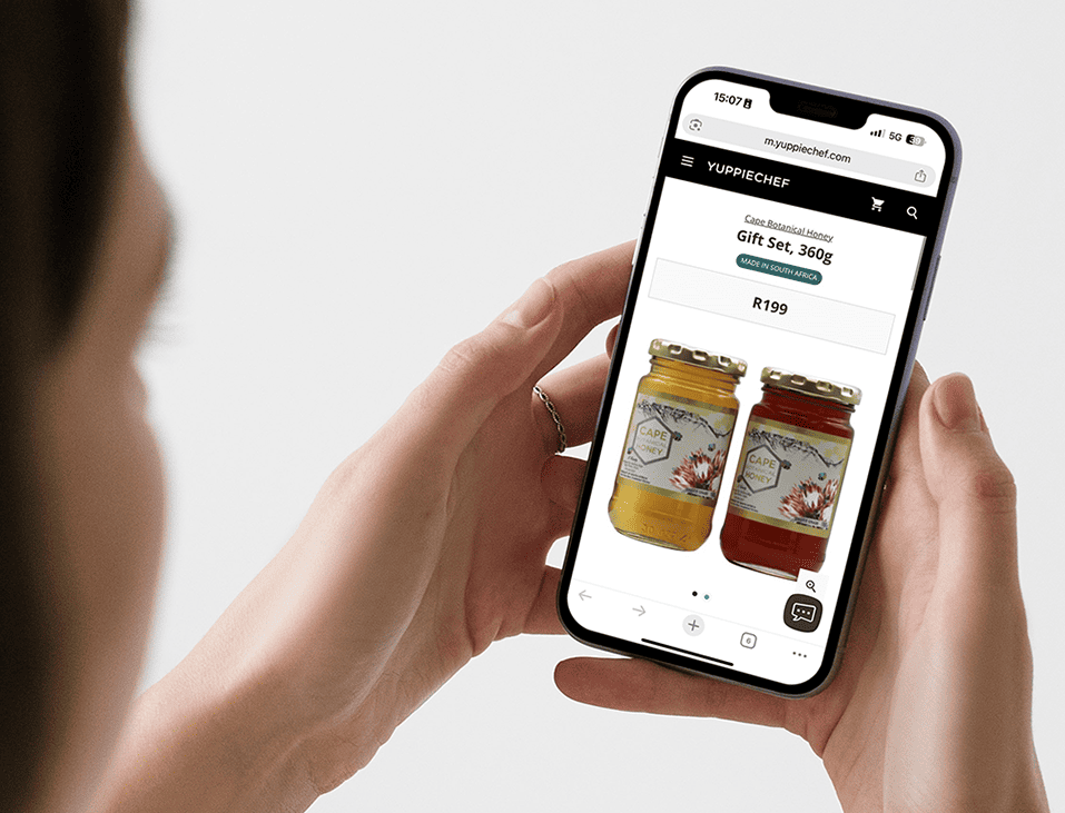 eCommerce marketing product photography for Cape Botanical Honey