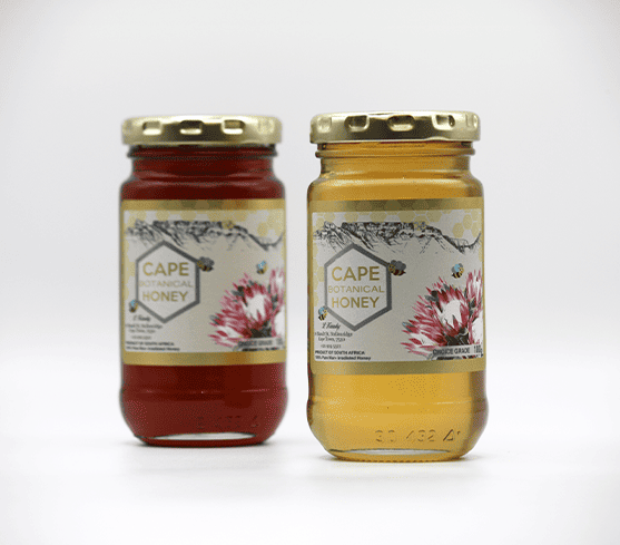 White background honey product photography for eCommerce marketing
