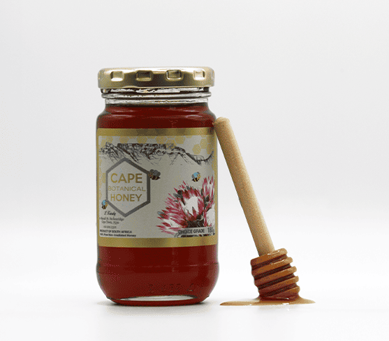 Cape Botanical Honey product range photographed for eCommerce use