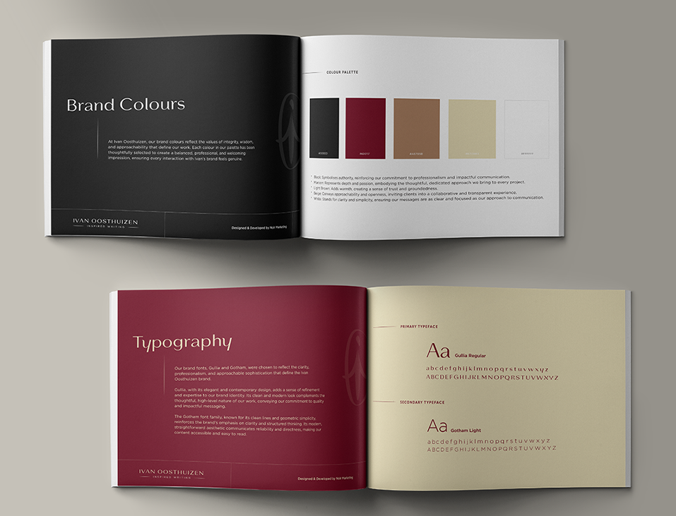 Logo design and brand guidelines for Ivan Oosthuizen
