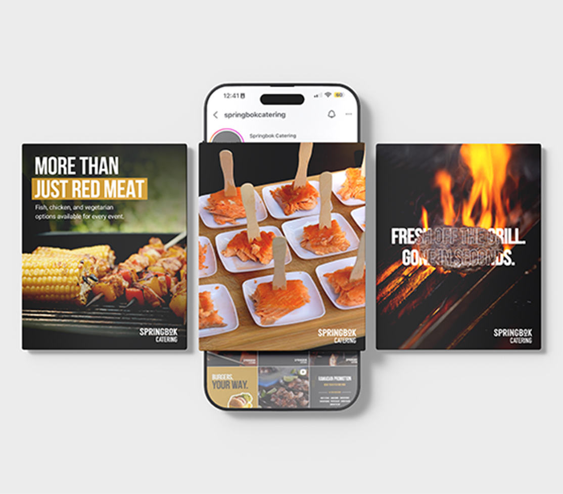 Digital marketing for Springbok Catering
